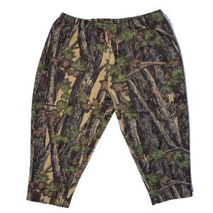 Vintage Trebark Camo Fleece Pajama Hunting Pants 3XL